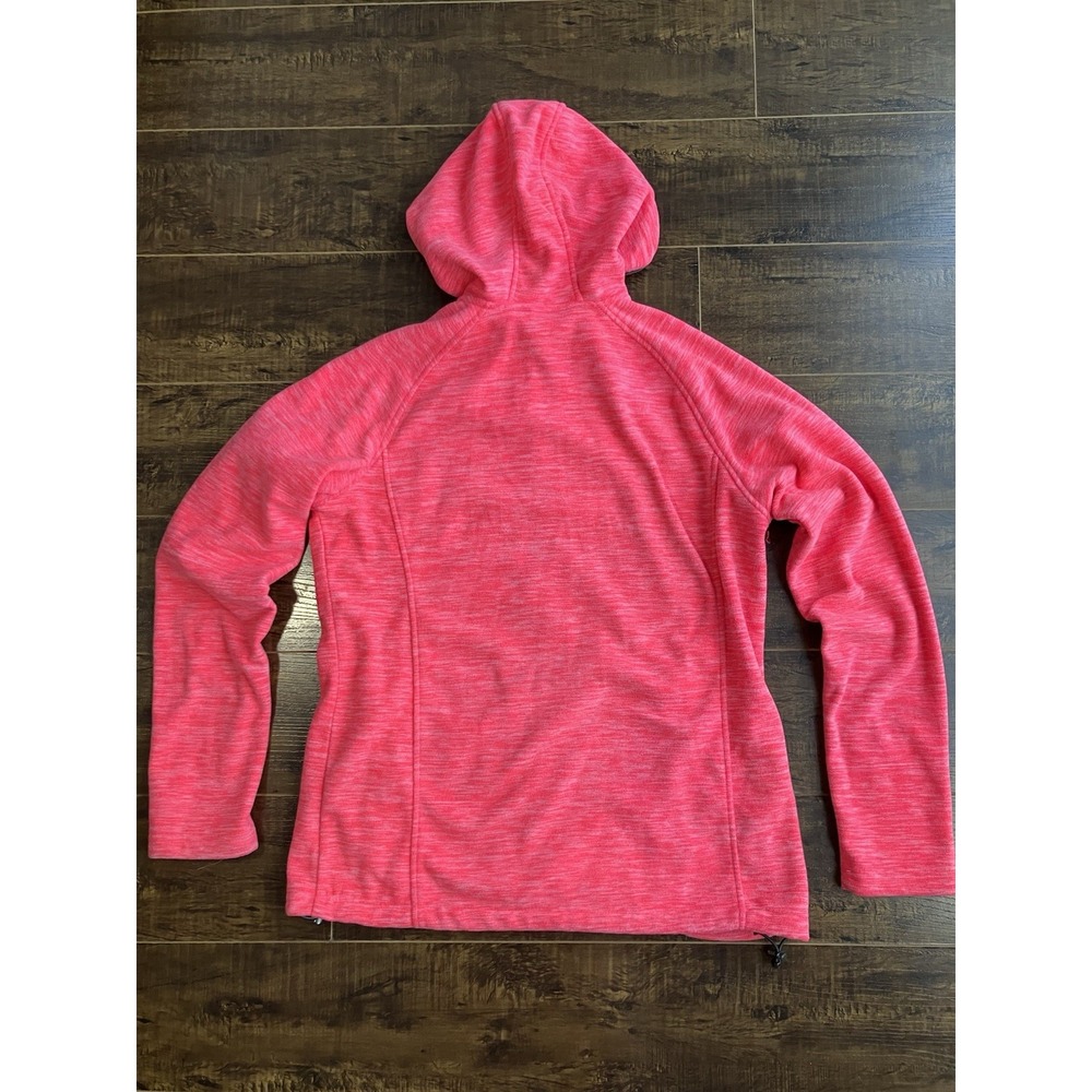 New Balance Womens Medium Pink Fleece Full Zip Hoodie Jacket Space Dye M - Picture 8 of 10